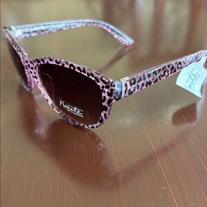 Nanette Lepore Rose Leopard Frame,100% UV protection sunglasses